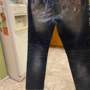 Miss me easy straight blue jeans